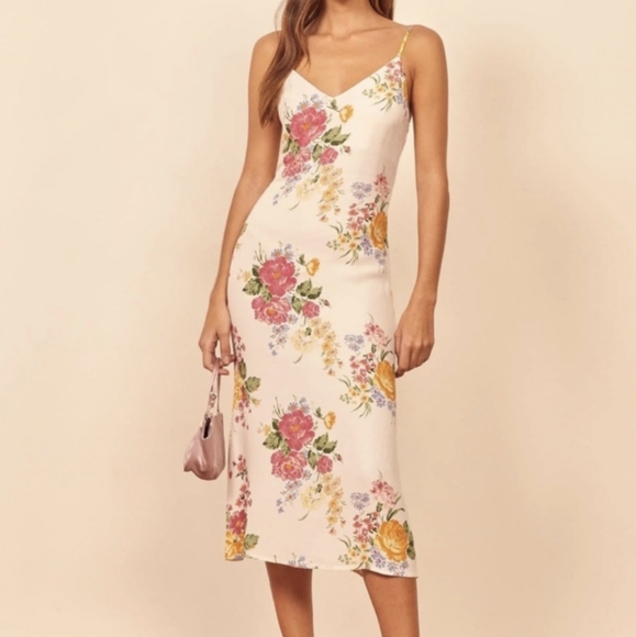 Reformation Boston Midi Dress Bouquet - Picture 7 of 7